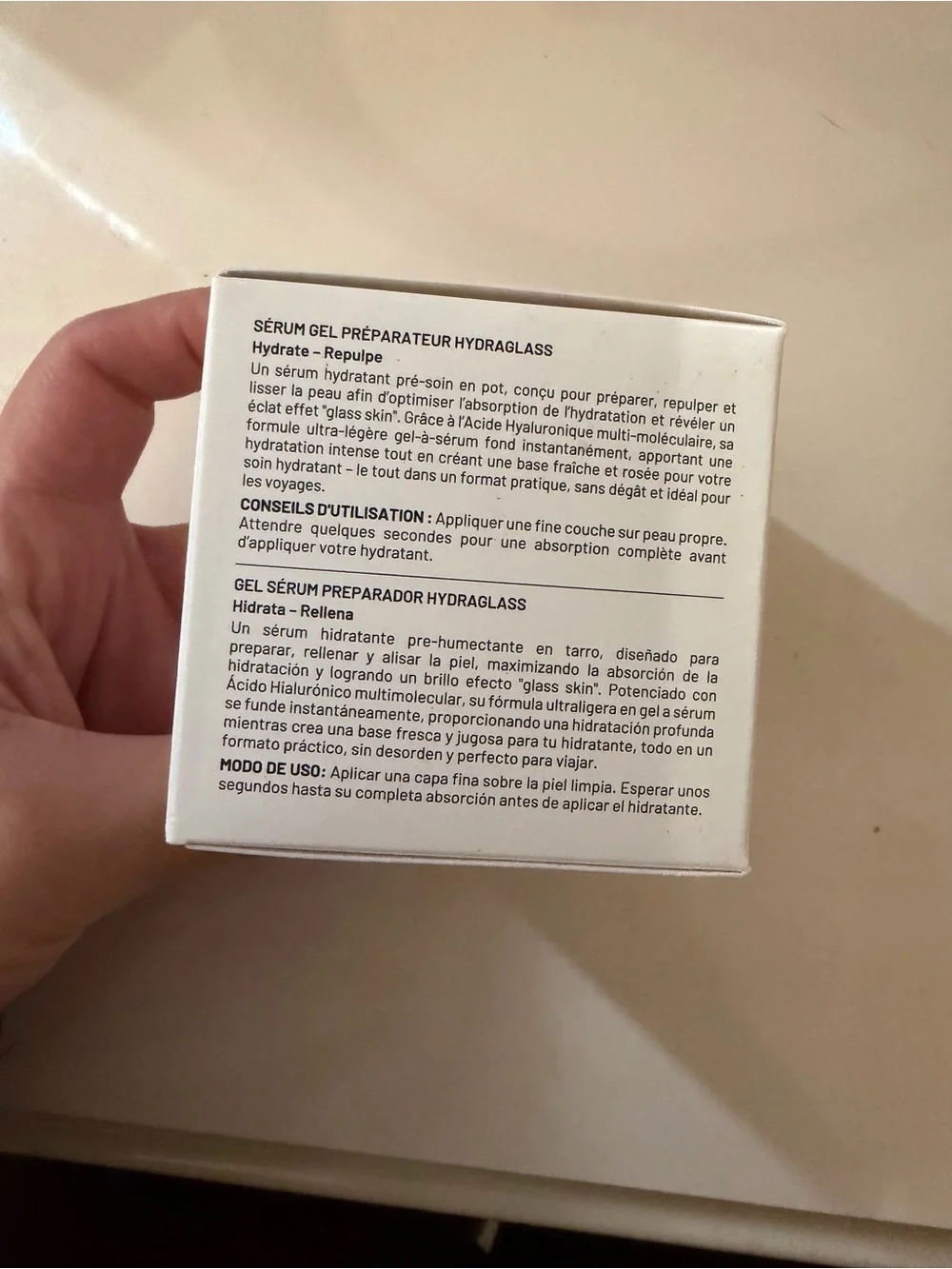 Hydraglass Prep Serum Gel – White